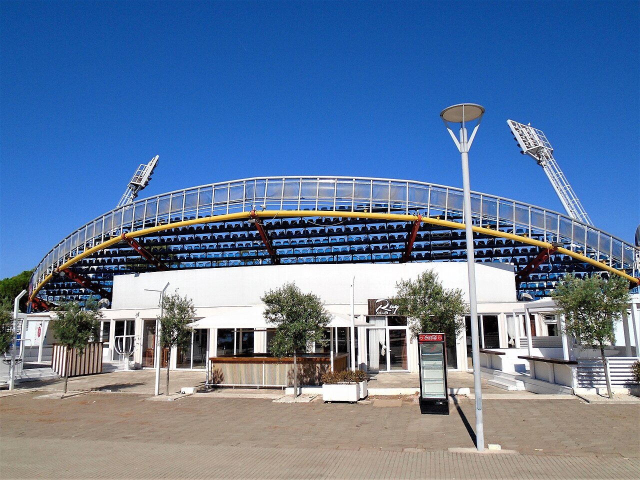 The Goran Ivanisevic clay-court stadium in Umag, Croatia.