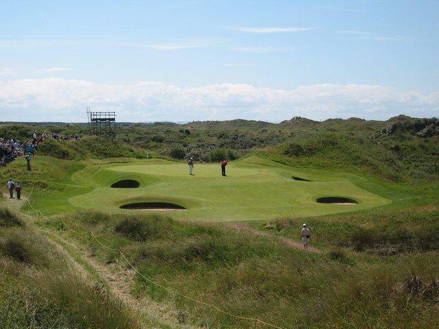 The twelfth hole at Royal Birkdale Golf Club.