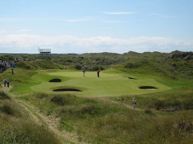 The twelfth hole at Royal Birkdale Golf Club.