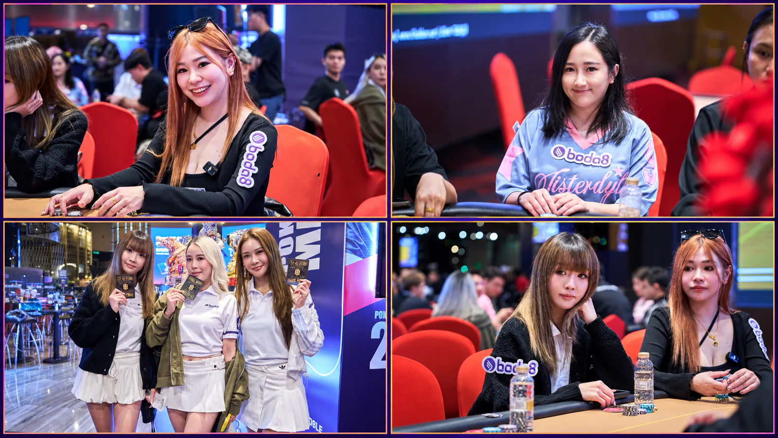 Five Boda8-supported players pictured across a four-panel Poker Dream 26 Malaysia collage
